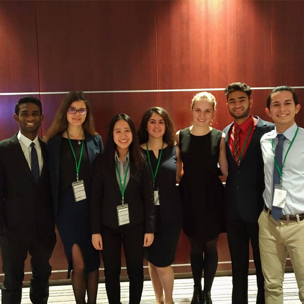 MUN-CAS-600x600-1 Previous students participating in the MUN CAS attend local MUN conference