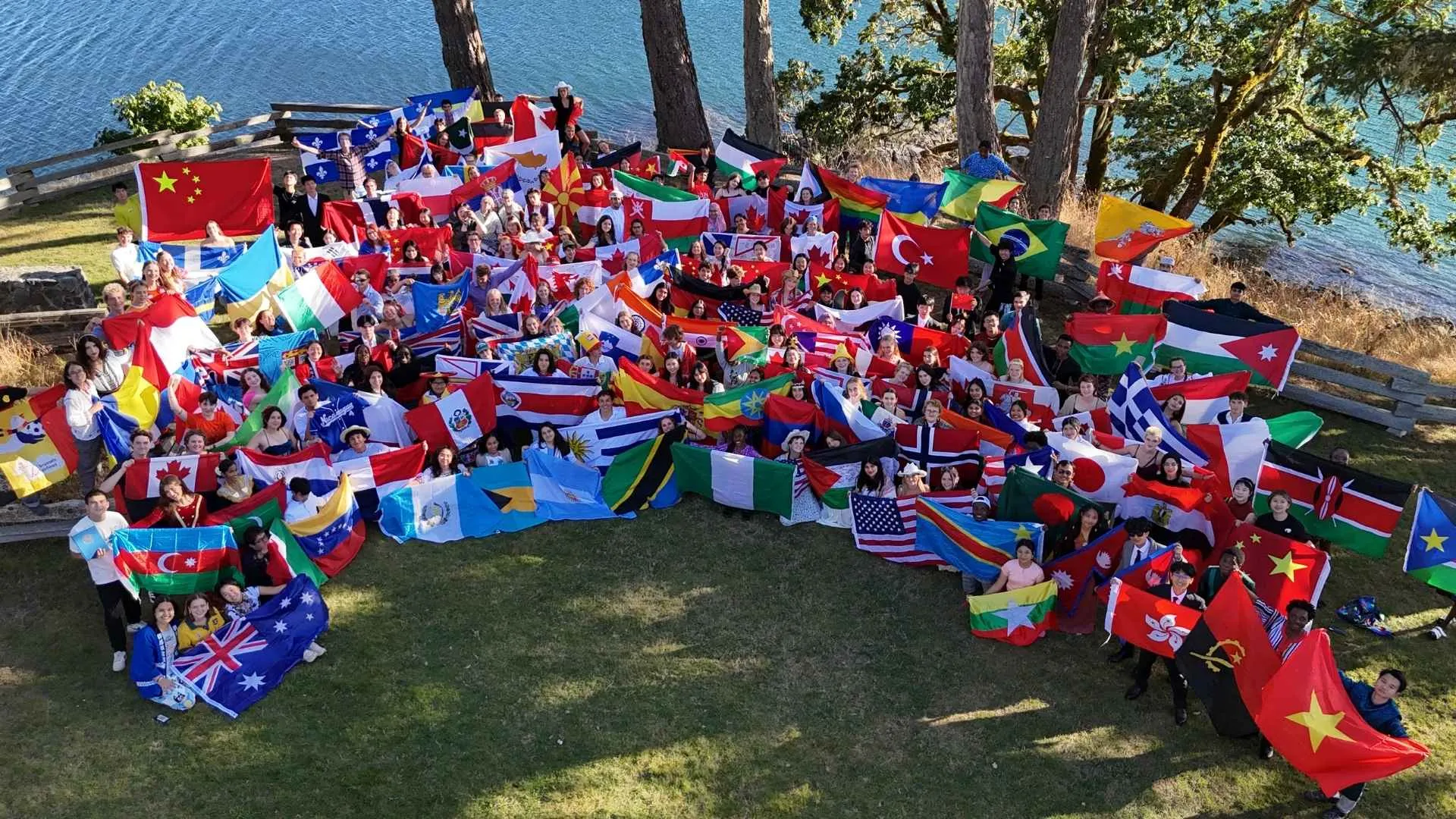 PCUWC home page slider community and flags